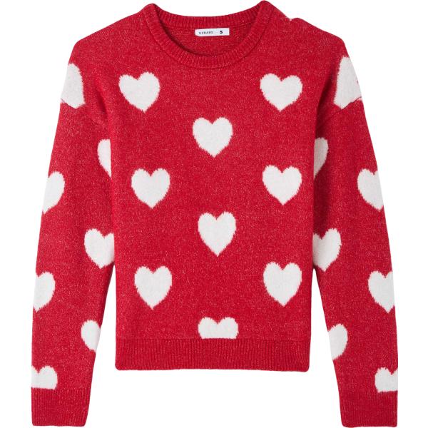 maglieria Terranova rosso con stampe