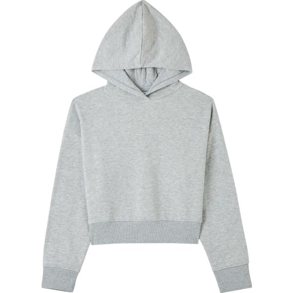 felpe con cappuccio Terranova grigio tinta unita