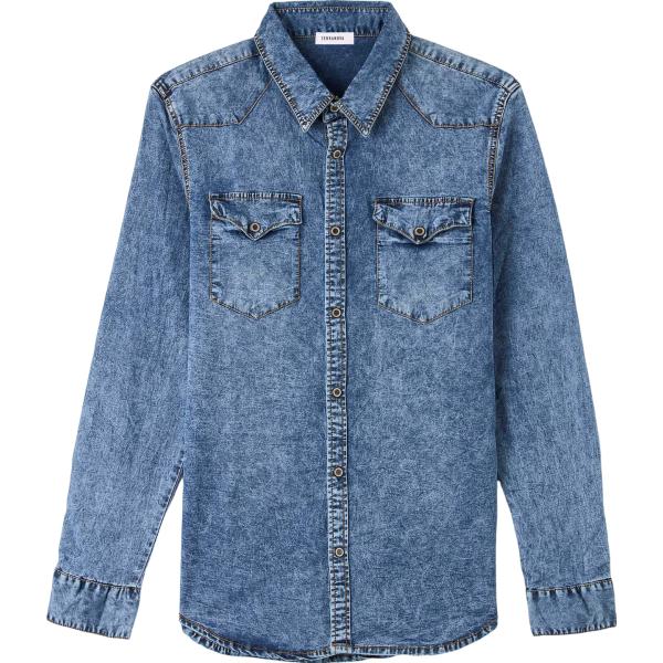camicie Terranova blu