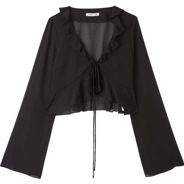 bluse Terranova nero tinta unita