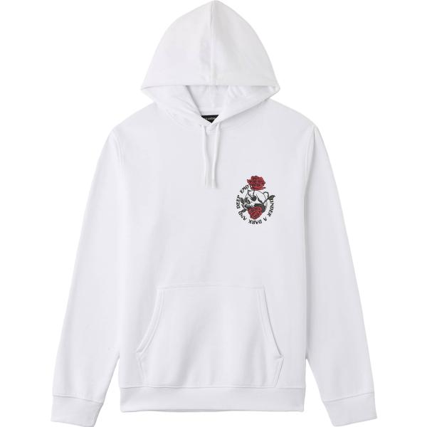 felpe con cappuccio Terranova bianco con stampe