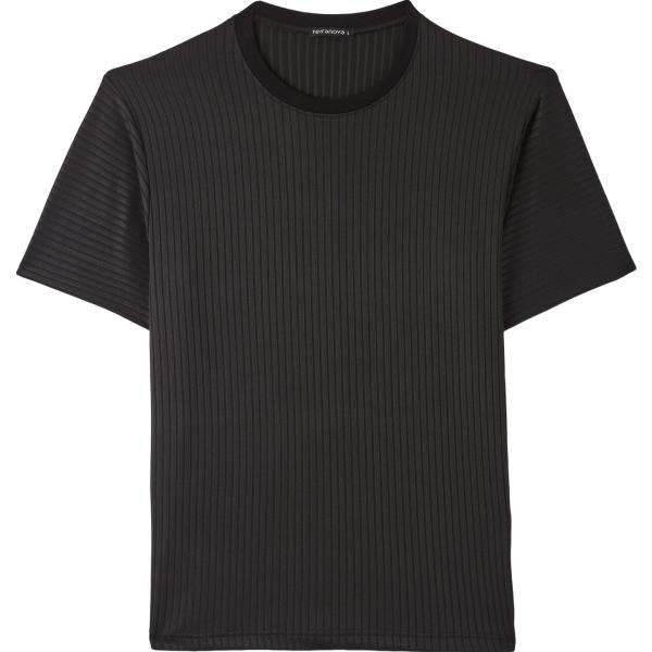 t-shirt Terranova nero tinta unita