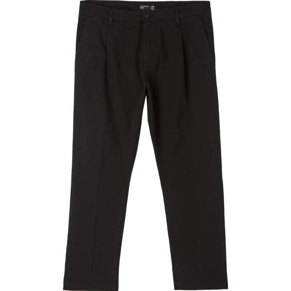 pantaloni chino Terranova nero tinta unita