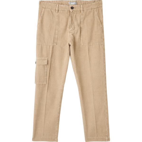 pantaloni cargo Terranova marrone tinta unita
