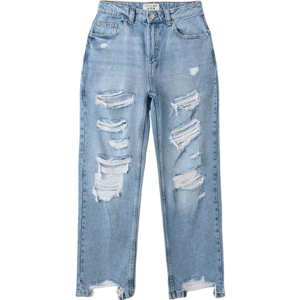 jeans dritti Terranova blu tinta unita