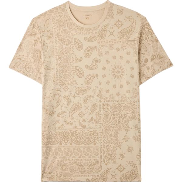 t-shirt Terranova marrone con stampe