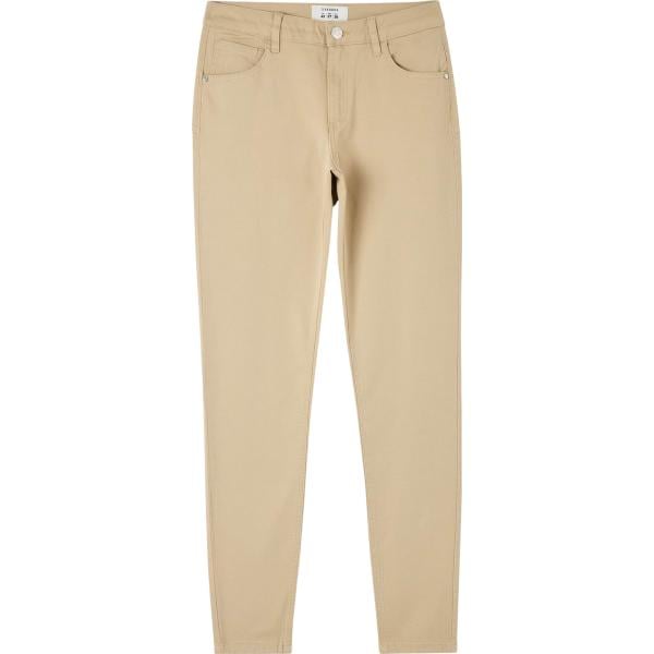 pantaloni Terranova marrone tinta unita