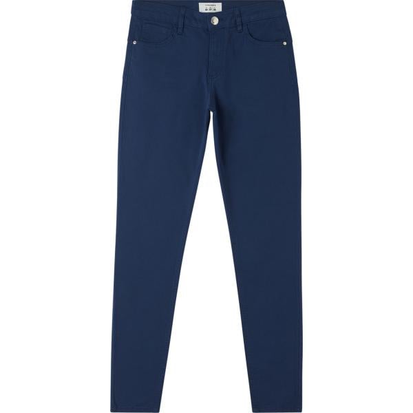 pantaloni Terranova blu tinta unita