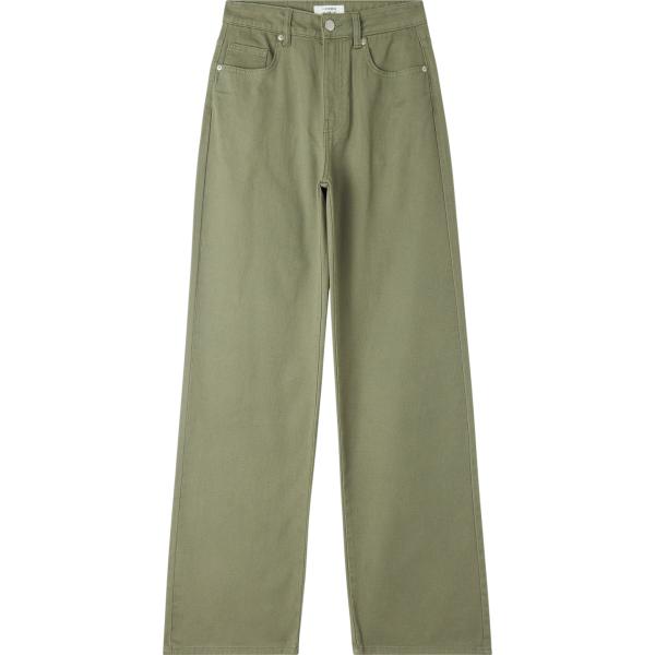 pantaloni Terranova verde tinta unita