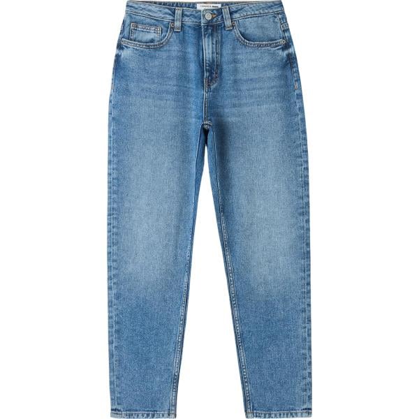 jeans mom Terranova blu tinta unita