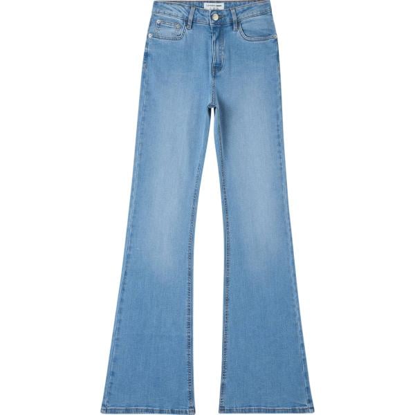 jeans a zampa Terranova blu tinta unita