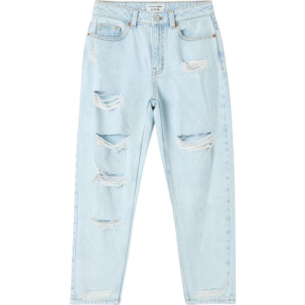 jeans mom Terranova grigio