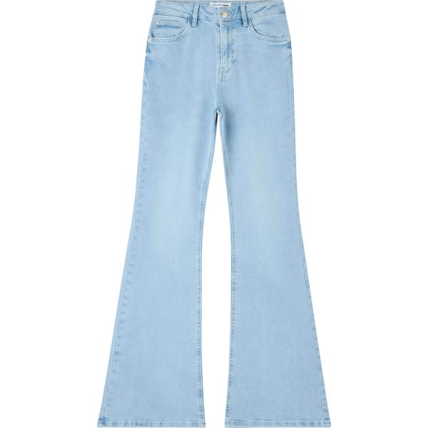 jeans a zampa Terranova blu tinta unita