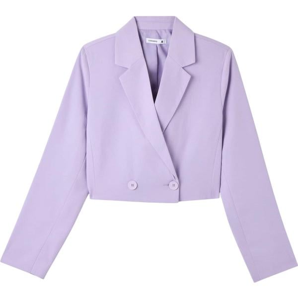 blazer Terranova viola tinta unita