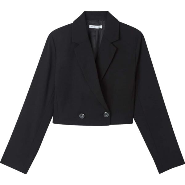 blazer Terranova nero tinta unita