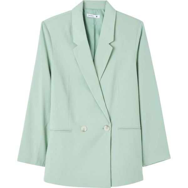 blazer Terranova verde tinta unita