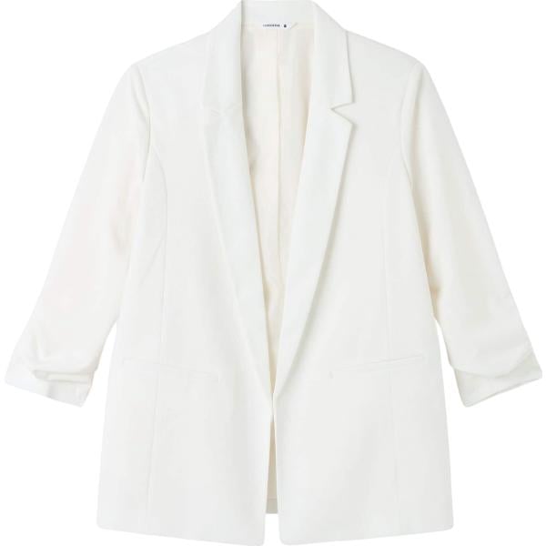 blazer Terranova bianco tinta unita