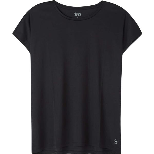 t-shirt sportive Terranova nero tinta unita