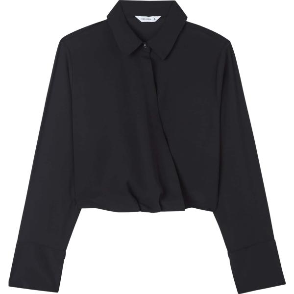 bluse Terranova nero tinta unita