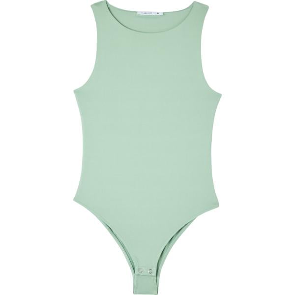 body Terranova verde tinta unita