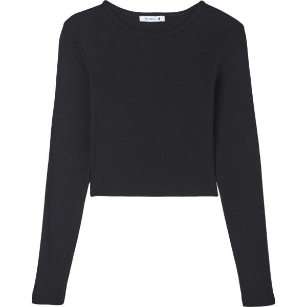 t-shirt Terranova nero tinta unita
