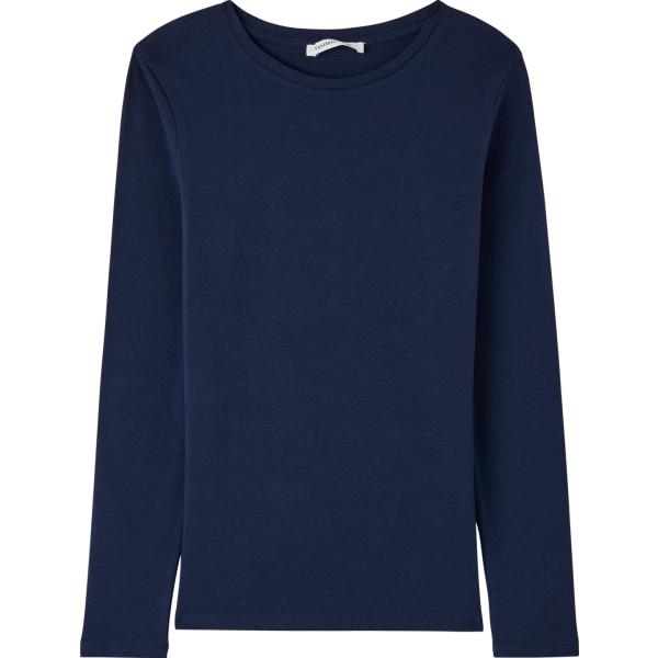 t-shirt Terranova blu tinta unita
