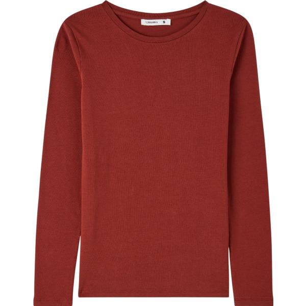 t-shirt Terranova rosso tinta unita