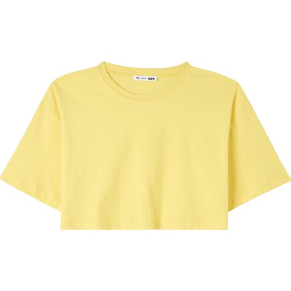 t-shirt Terranova giallo tinta unita