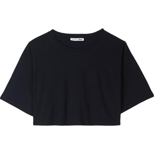 t-shirt Terranova nero tinta unita