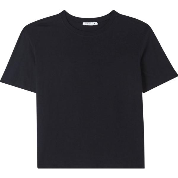 t-shirt Terranova nero tinta unita