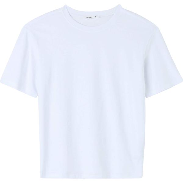 t-shirt Terranova bianco tinta unita