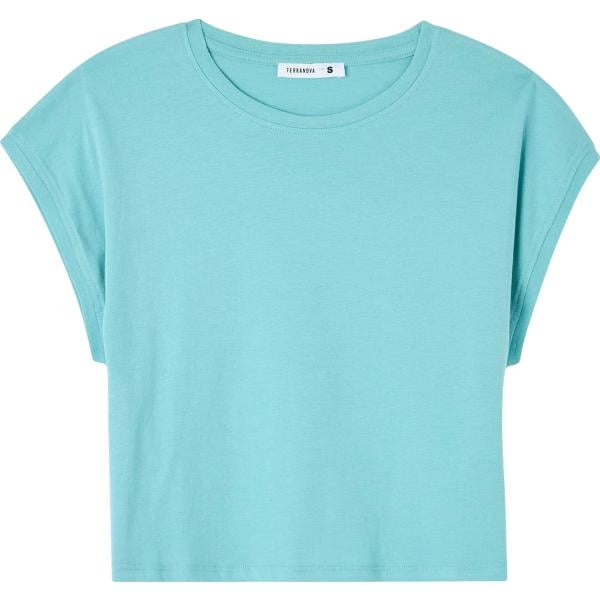 t-shirt Terranova blu tinta unita