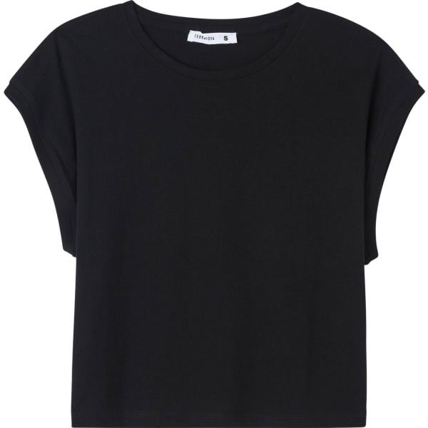 t-shirt Terranova nero tinta unita