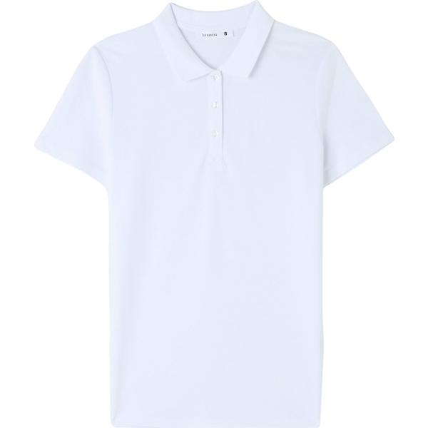 polo Terranova bianco tinta unita