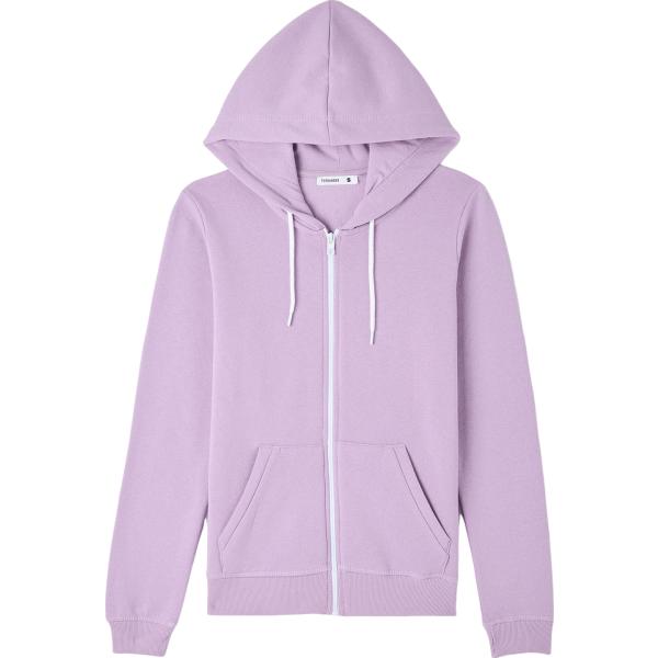 felpe con cappuccio Terranova viola tinta unita