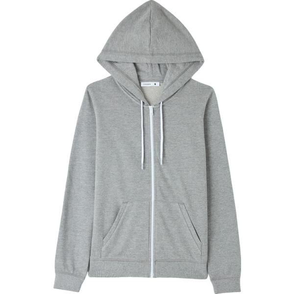 felpe con cappuccio Terranova grigio tinta unita
