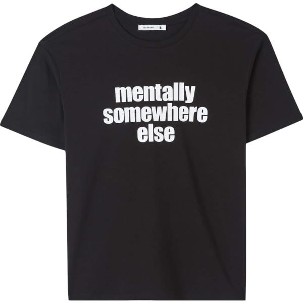 t-shirt Terranova nero con stampe