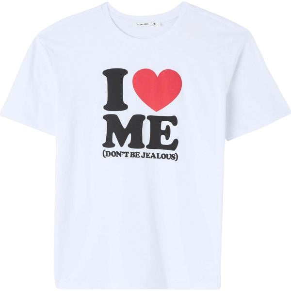 t-shirt Terranova bianco con stampe
