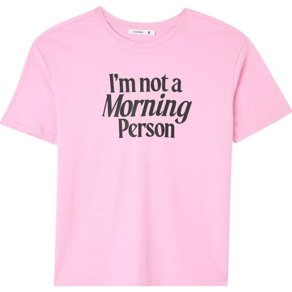 t-shirt Terranova rosa con stampe