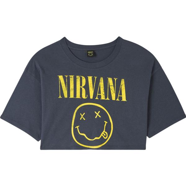 t-shirt Terranova blu con stampe