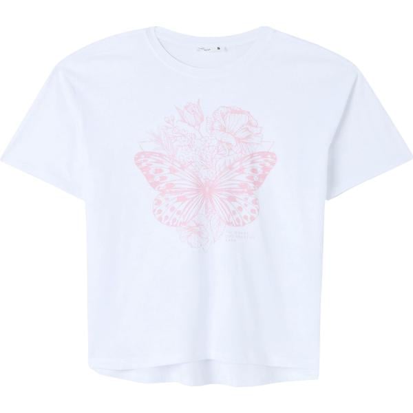 t-shirt Terranova bianco con stampe