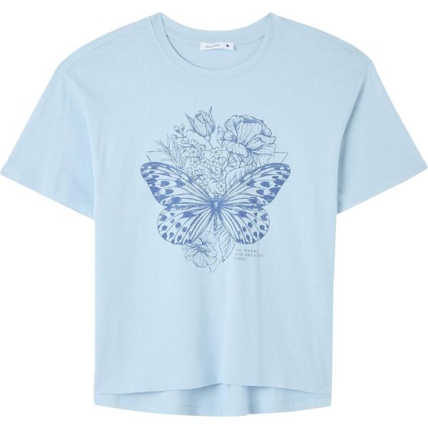 t-shirt Terranova blu con stampe