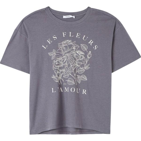 t-shirt Terranova grigio con stampe