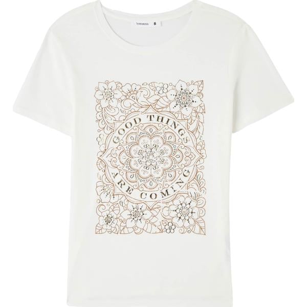 t-shirt Terranova bianco con stampe