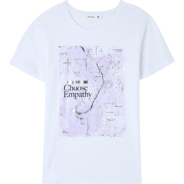 t-shirt Terranova bianco con stampe