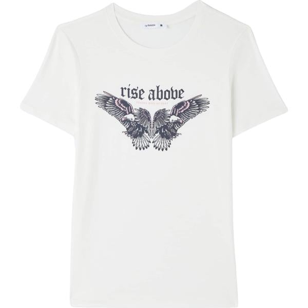 t-shirt Terranova bianco con stampe