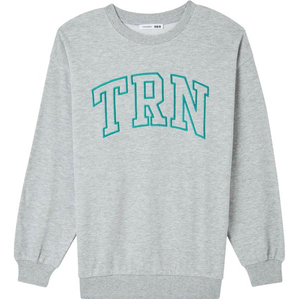 felpe Terranova grigio con stampe