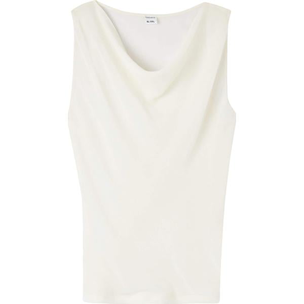 top Terranova bianco tinta unita