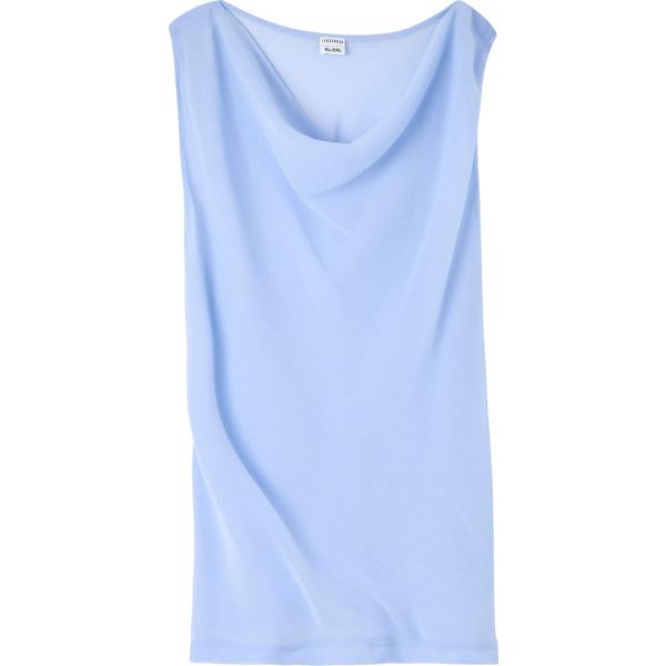 top Terranova blu tinta unita