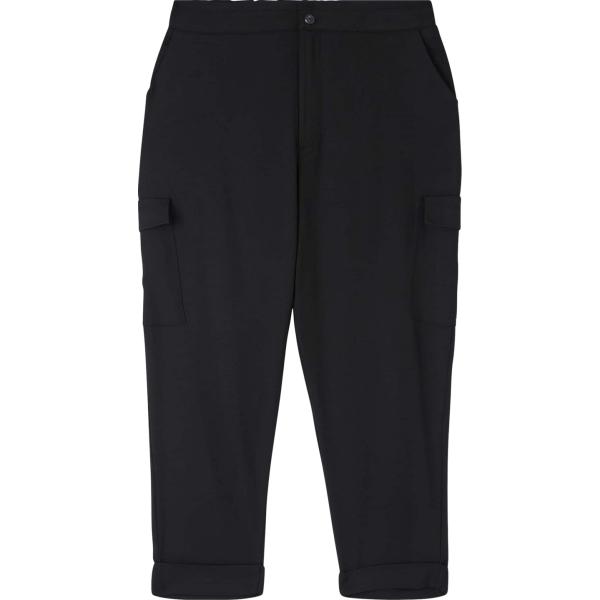 pantaloni cargo Terranova nero tinta unita